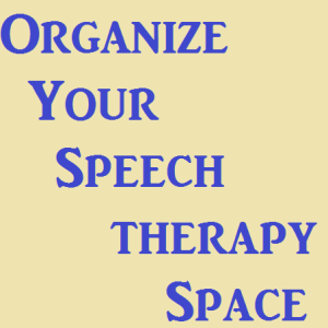organize speech therapy