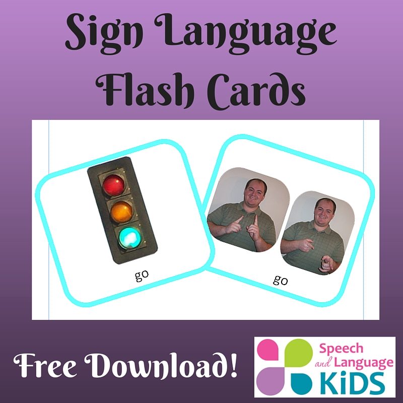 Sign Language Flash Cards