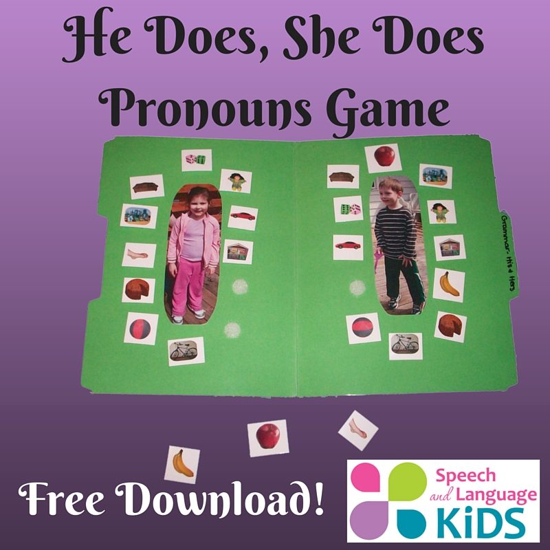 He Does, She Does Pronoun Game