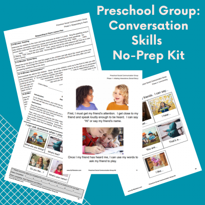 Preschool social group therapy materials