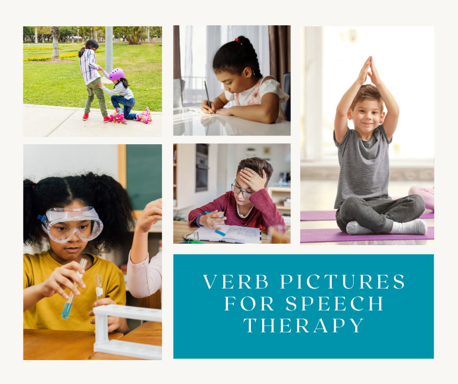 verb pictures for speech therapy