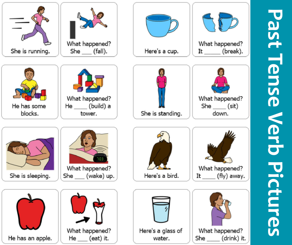 past tense verb pictures