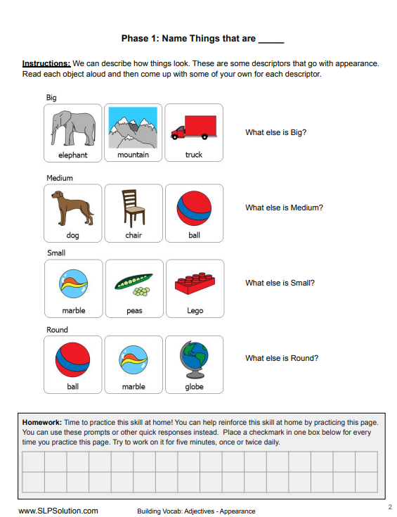 Vocabulary Build Therapy Kits