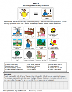 Why Questions for Kids Speech Therapy Kit