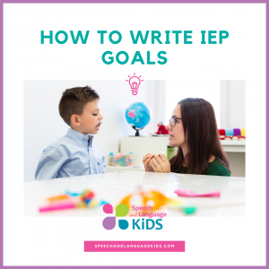 how to write iep goals