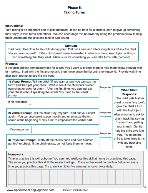 joint attention kit Early Interactions Curriculum for Functional Communication