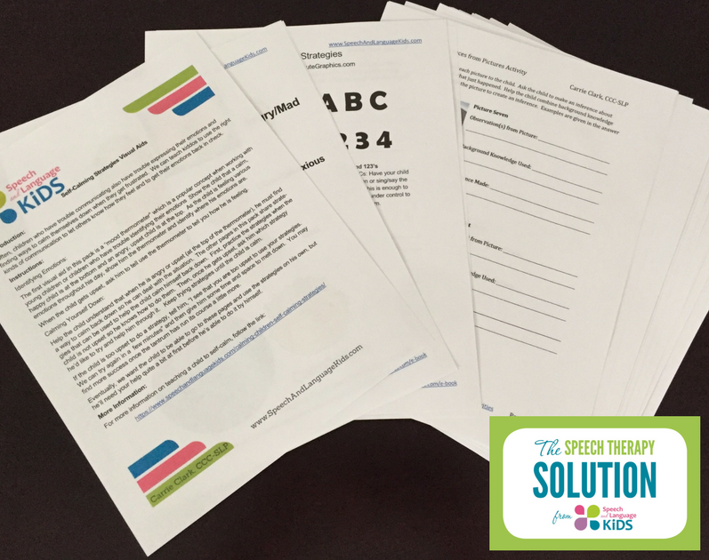 Printable Activity Image Printable Speech Therapy Materials