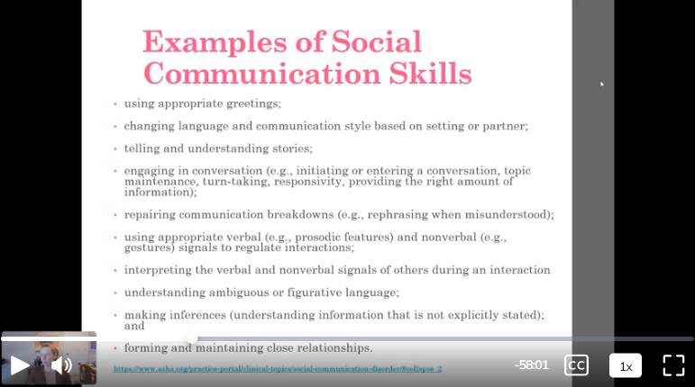 Social Communication Speech Therapy Course
