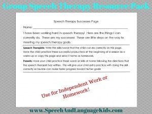 Speech Therapy Success Graphic