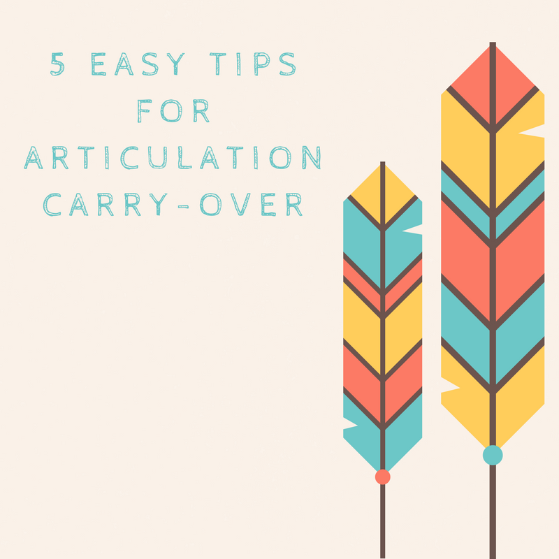 5 Easy Tips for Articulation Carry-Over – Speech And Language Kids