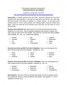 Phonological Awareness/Pre-Reading Worksheets