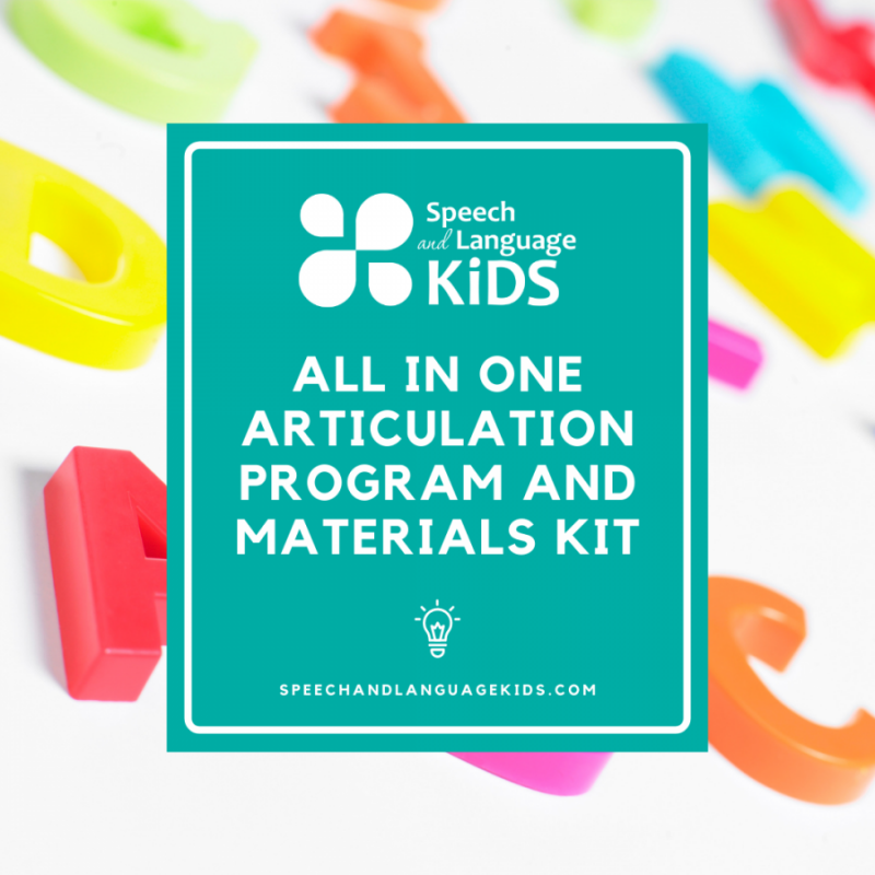 AllInOne Articulation Program and Materials Kit Speech And Language
