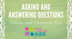 Why Questions Speech Therapy Course