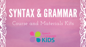 Syntax and Grammar Course and Materials Kit