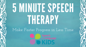 5 Minute Speech Therapy Course