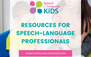Resources for Speech/Language Professionals