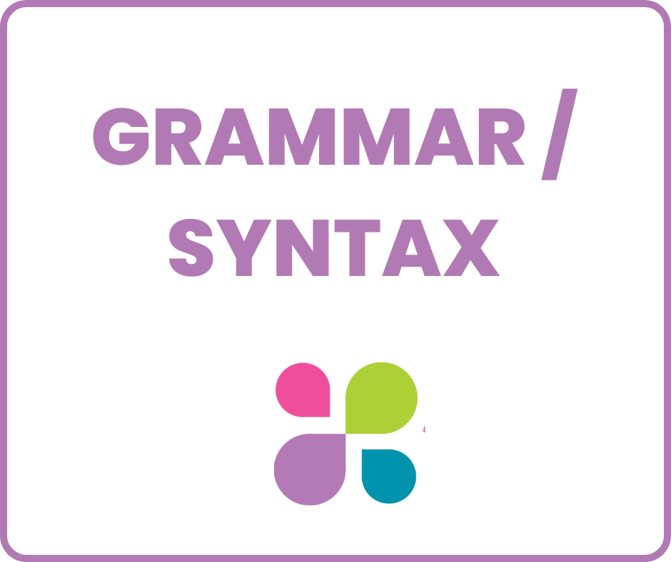 Language Therapy for Grammar/Syntax