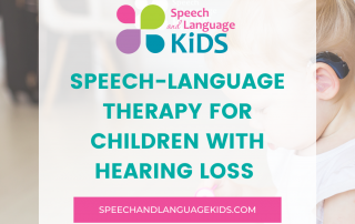 speech therapy for children with hearing loss