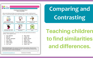 Teaching Comparing and Contrasting Skills to Children