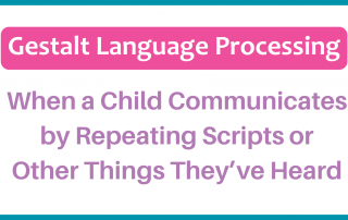 What is gestalt Language processing