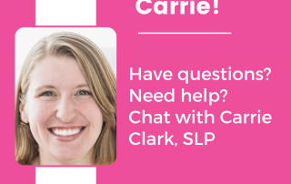 chat with carrie clark slp