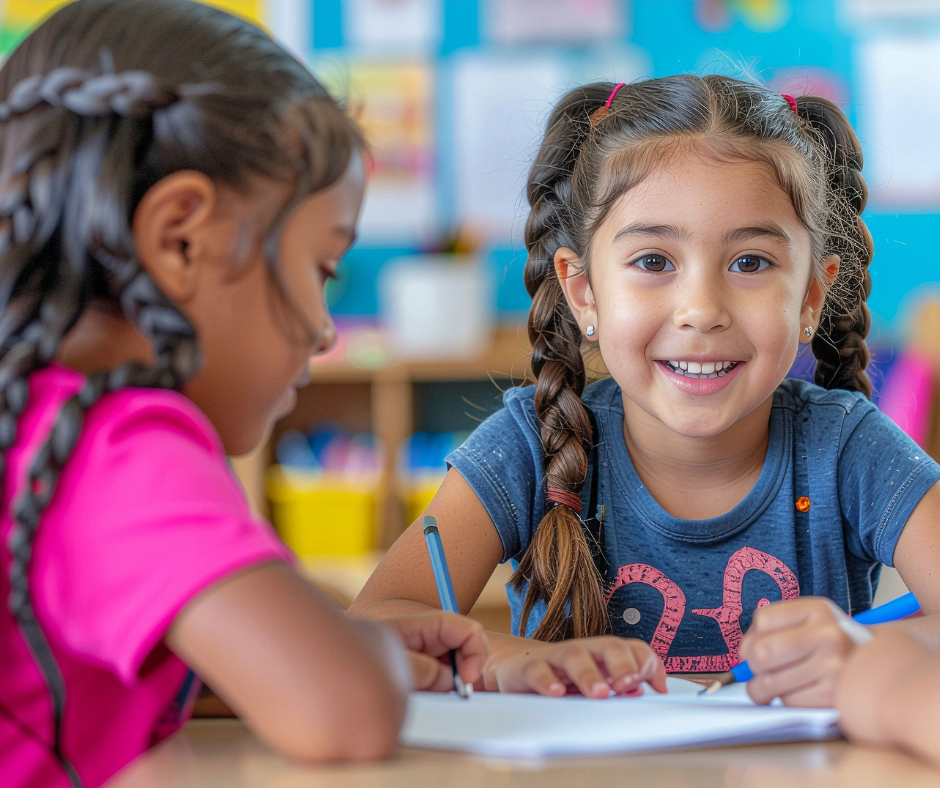 Copy of Untitled Design (16) happy speech therapy students making faster progress on speech goals using the SLK Curriculum